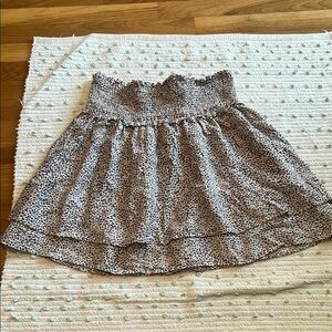 Barely worn, women’s XL skirt by Rails  Brown and light beige animal pattern